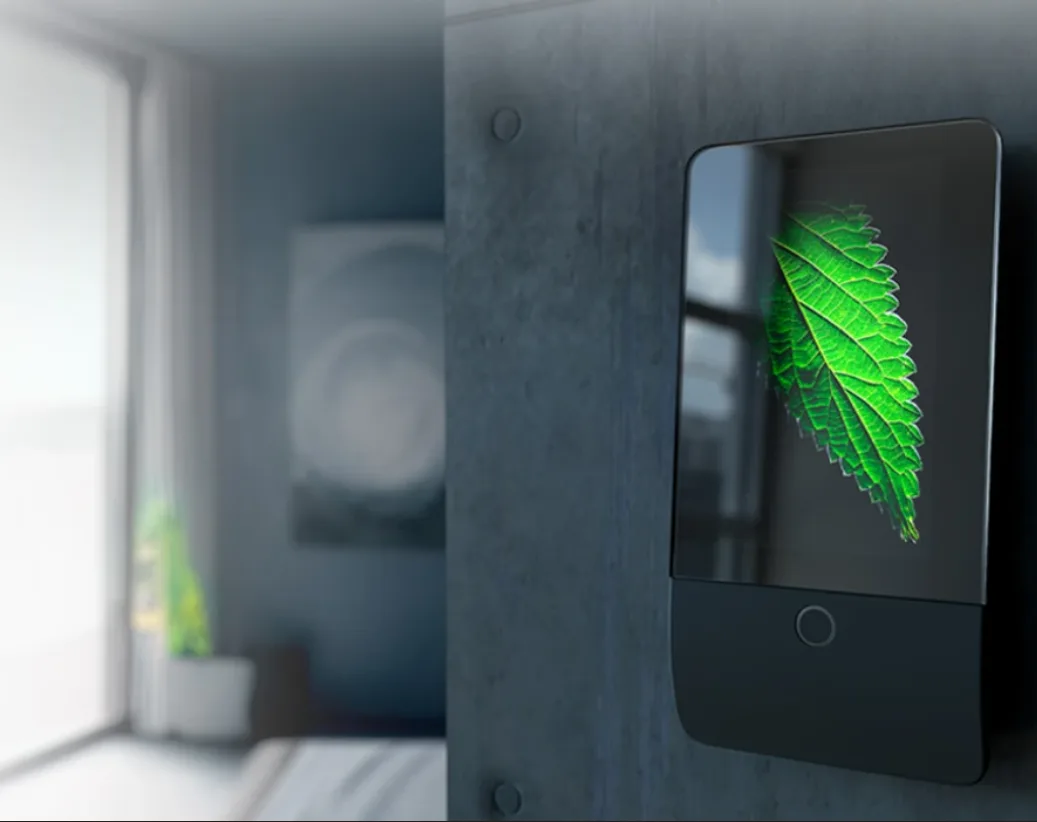 JABLOTRON Natus touch keypad on a wall